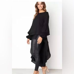 High low chiffon blouse